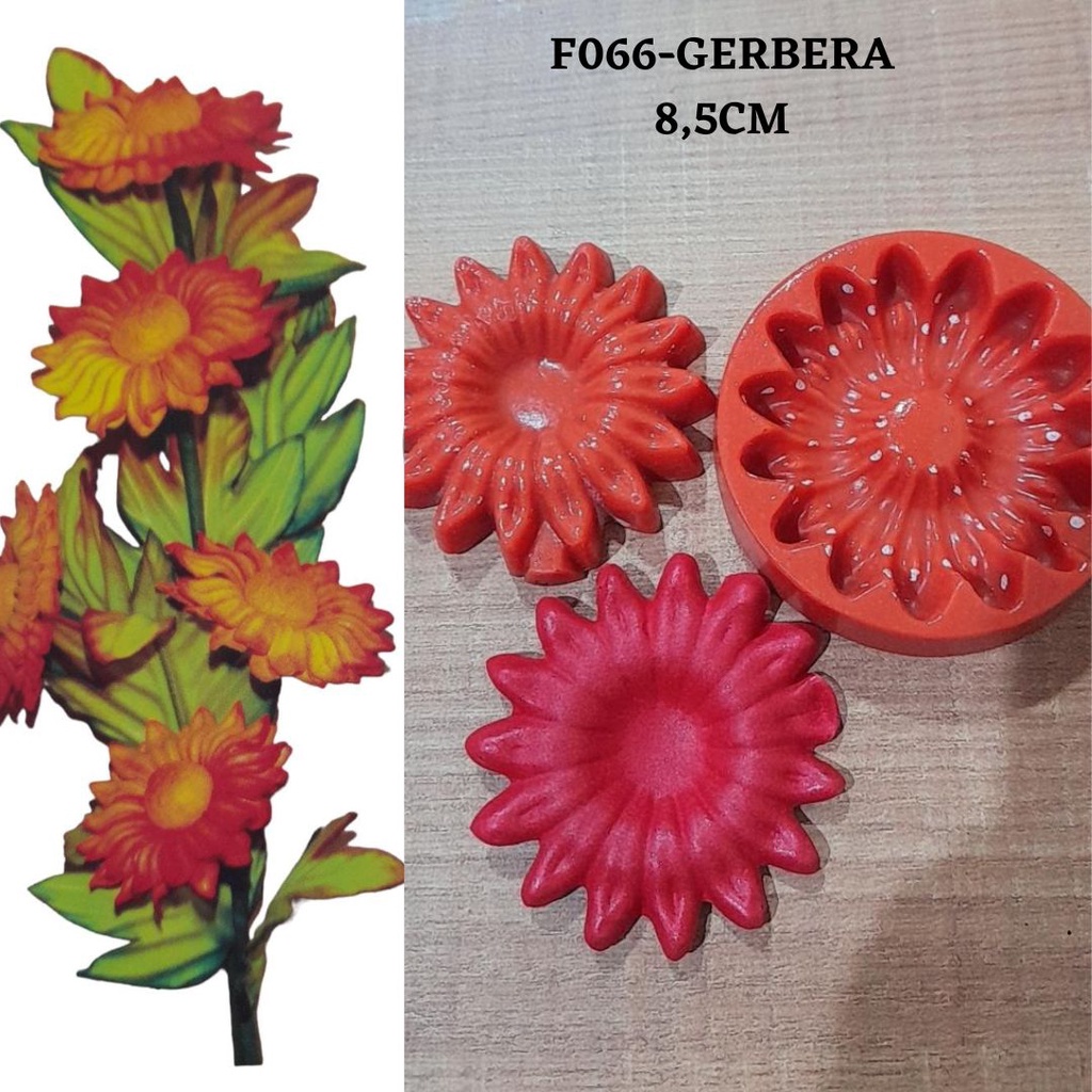 FRISADOR DE EVA GERBERA - Molde de  Resina