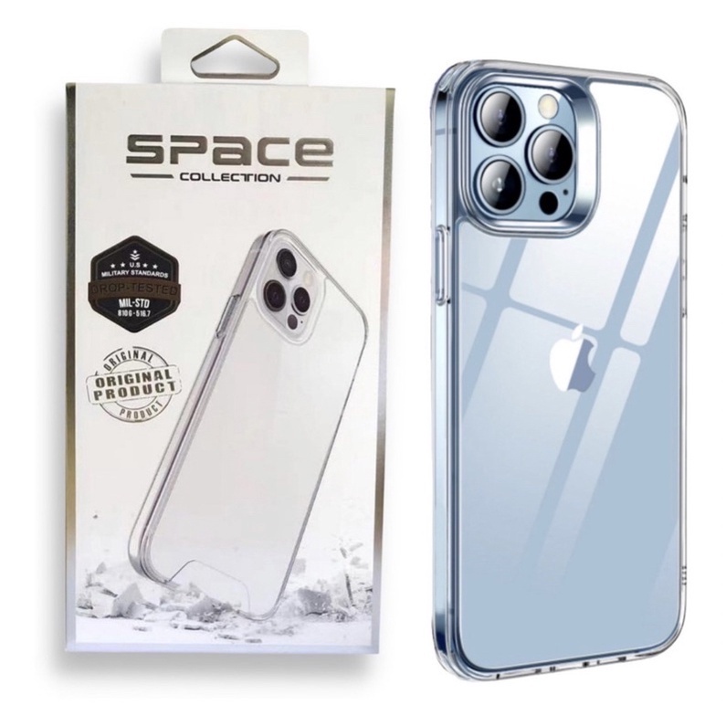 Capinha Capa Space ORIGINAL Transparente Anti Impacto Policarbonato (Não Amarela) TPU IPhone 7 8 Plus X Xr Xs
