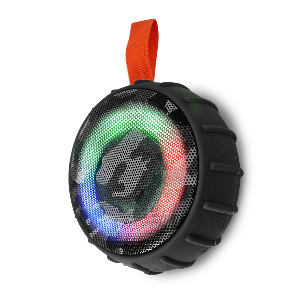 Caixa de som Bluetooth Portátil Luz RGB Resistente água TWS USB SD XDG-403