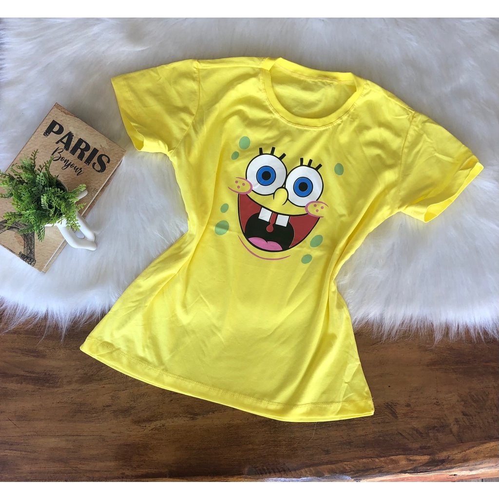 Tshirt Bob esponja Shopee Brasil