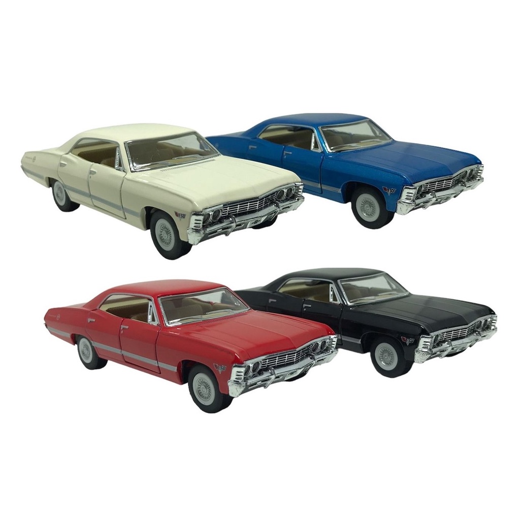 Carro Miniatura Chevrolet Impala 1967 Carrinho Ferro Antigo - Escala 1:43