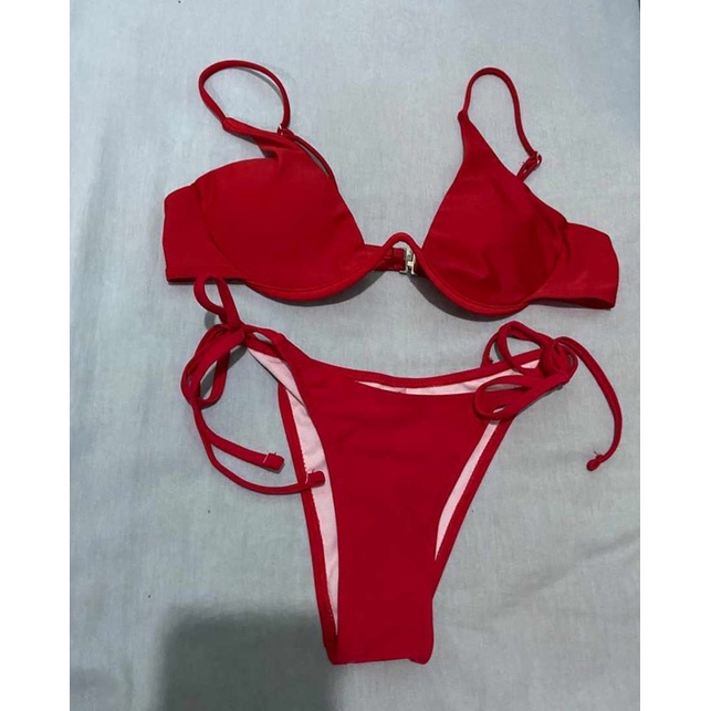 biquini vermelho Shein Shopee Brasil