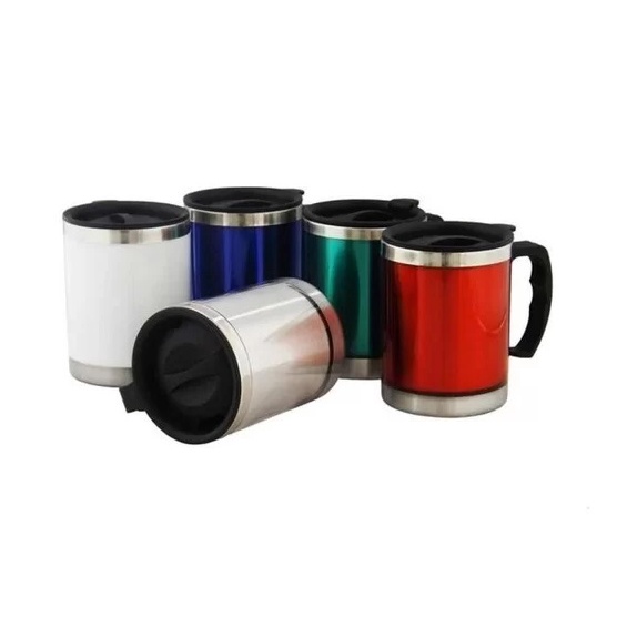 Caneca Térmica 450 ml Com Tampa de Vedação - Quente ou Frio