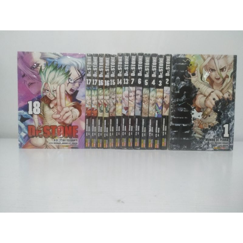 Dr.STONE 1〜18 coleção de mangas Dr. stone 1 ao 18 mangás dr. stone venda avulsa