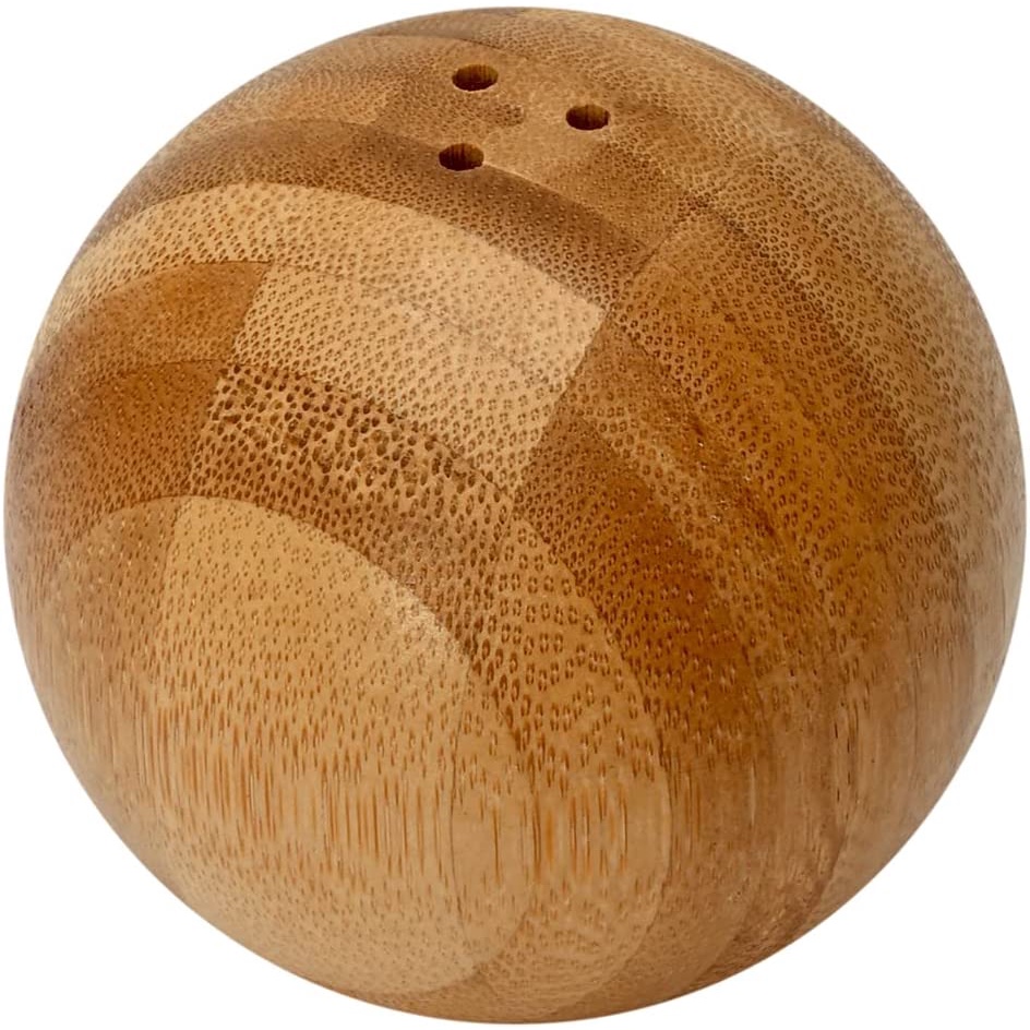 Saleiro Esférico Em Bambu Ecológico 7cm