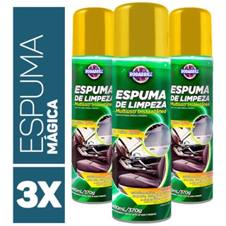 Kit 3x Espuma Magica Limpeza Multiuso Lava Seco Carro 400ml