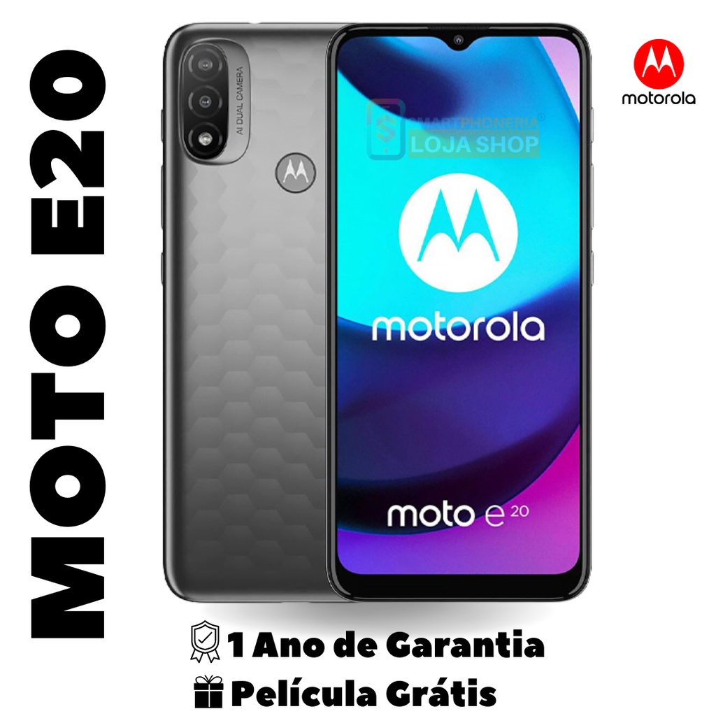 Celular Smartphone Motorola Moto E20 4G Octacore 2Gb Ram 32Gb