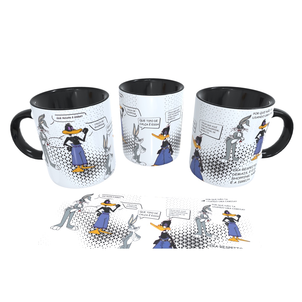 CANECA PERNALONGA/PATOLINO- Calça shopping