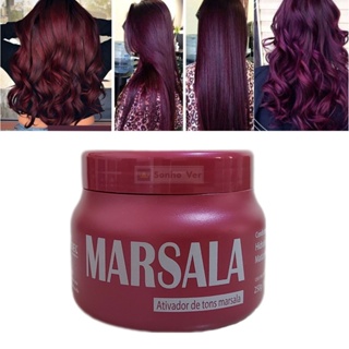 Máscara Matizadora Vinho Marsala 250g Mairibel em Oferta na Shopee