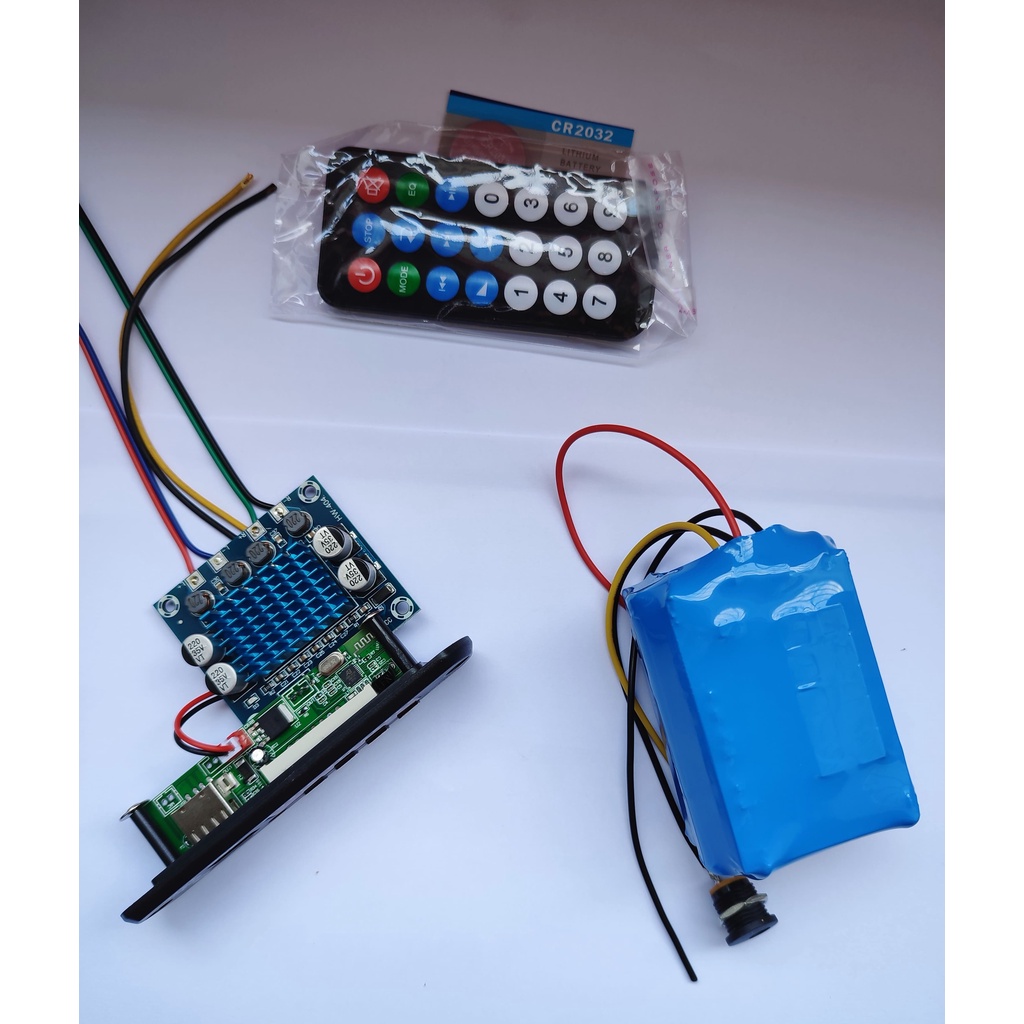 Kit Placa MP3 + Amplificador 60W (2x30w) + Isolador de Ruído Para Caixa de Som, Hobby