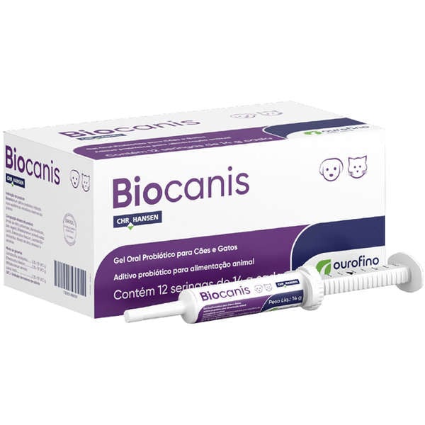 Biocanis 14g Probiótico para Cães e Gatos Ourofino - Pets