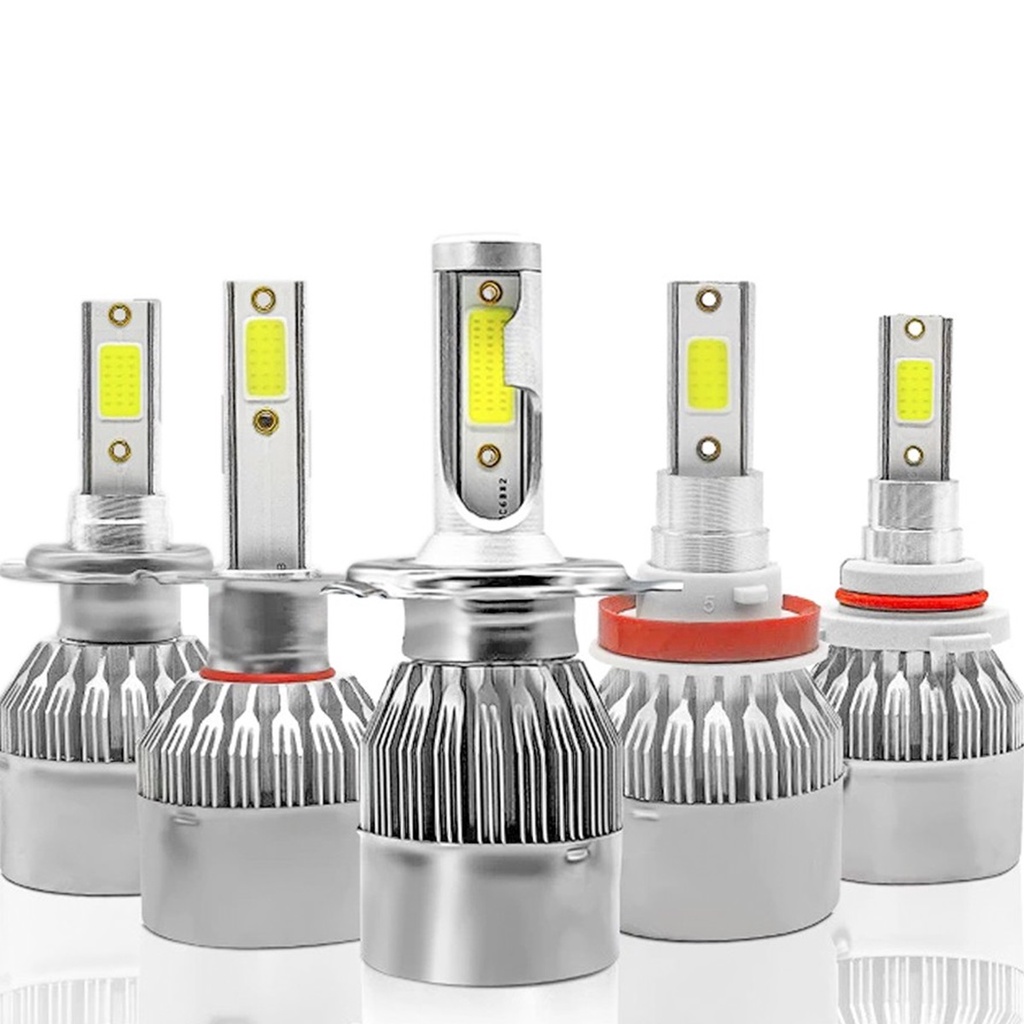 Par de Lampadas Super Led 6K H1 H3 H4 H7 H8 H9 H11 HB3 HB4 9600LM 6000K 12v-24v