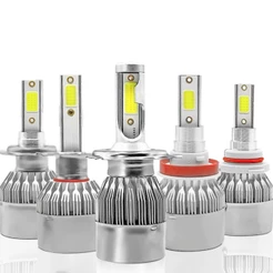 Par de Lampadas Super Led 6K H1 H3 H4 H7 H8 H9 H11 HB3 HB4 9600LM 6000K 12v-24v