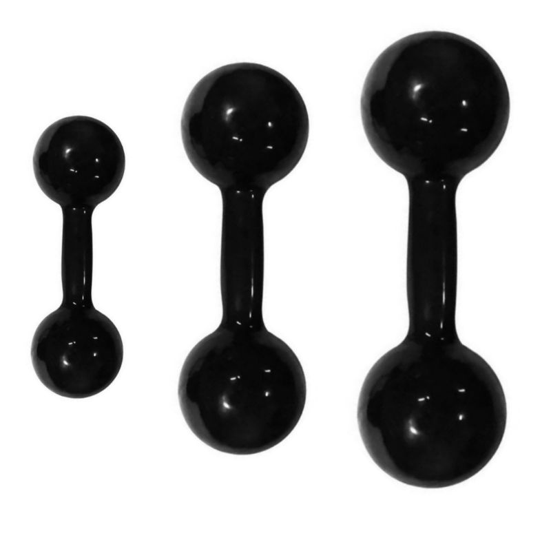 Halter Halteres  kit unidades de 1kg 2kg 3kg Emborrachado ferro fundido total  6kg