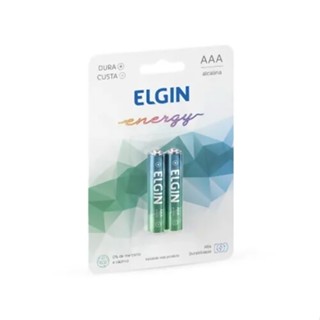 Pilha Alcalina AAA Cartela 2 Unidades Lr03 - Elgin