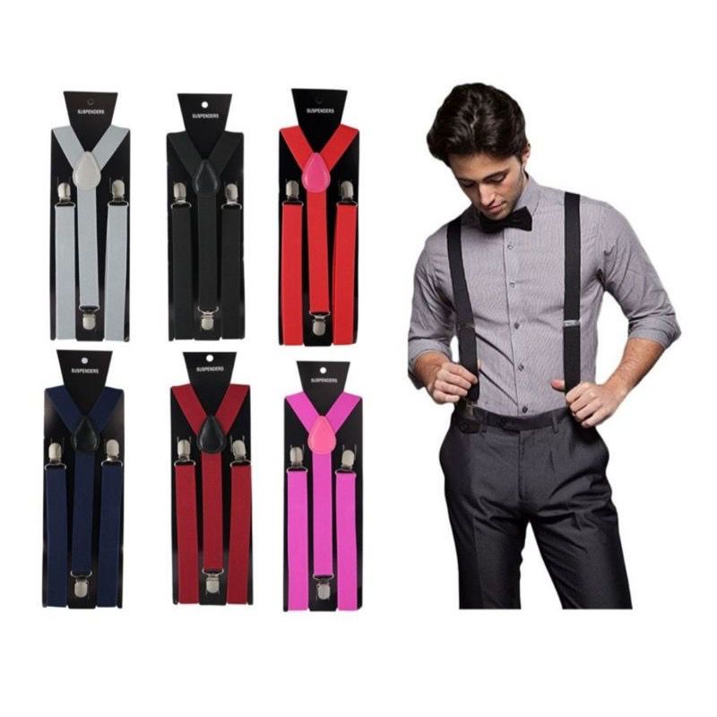 Suspensório Adulto Unissex Ajustável Masculino Feminino Varias Cores