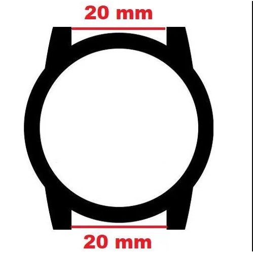 Pulseira Relógio Smartwatch 20mm Analógico Pinos Engate Rápido — imagem 2 de 2