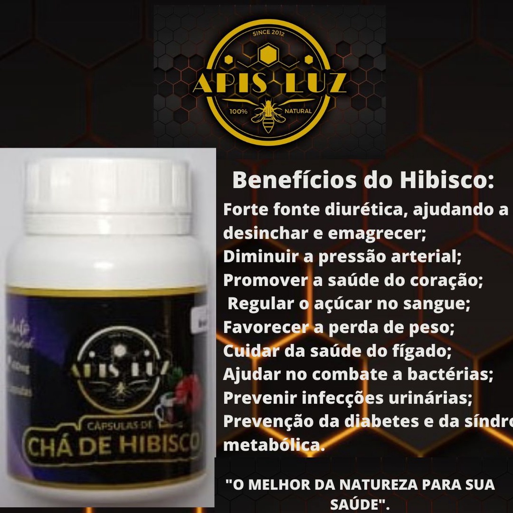 Capsula Cha De Hibisco Mg Shopee Brasil