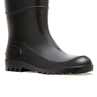 Bota Pvc Cano Curto C/ Forro Acqua Flex Bracol Preta