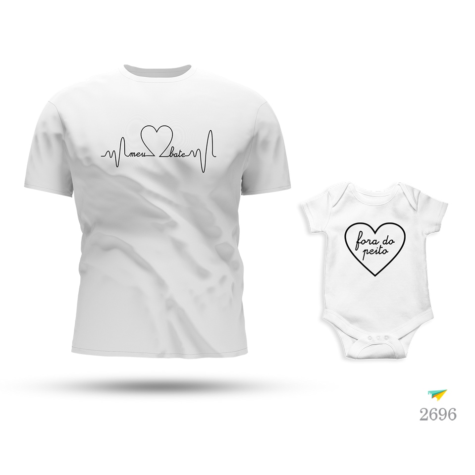 Kit Tal Pai Tal Filho Meu Coração Bate Fora do Peito