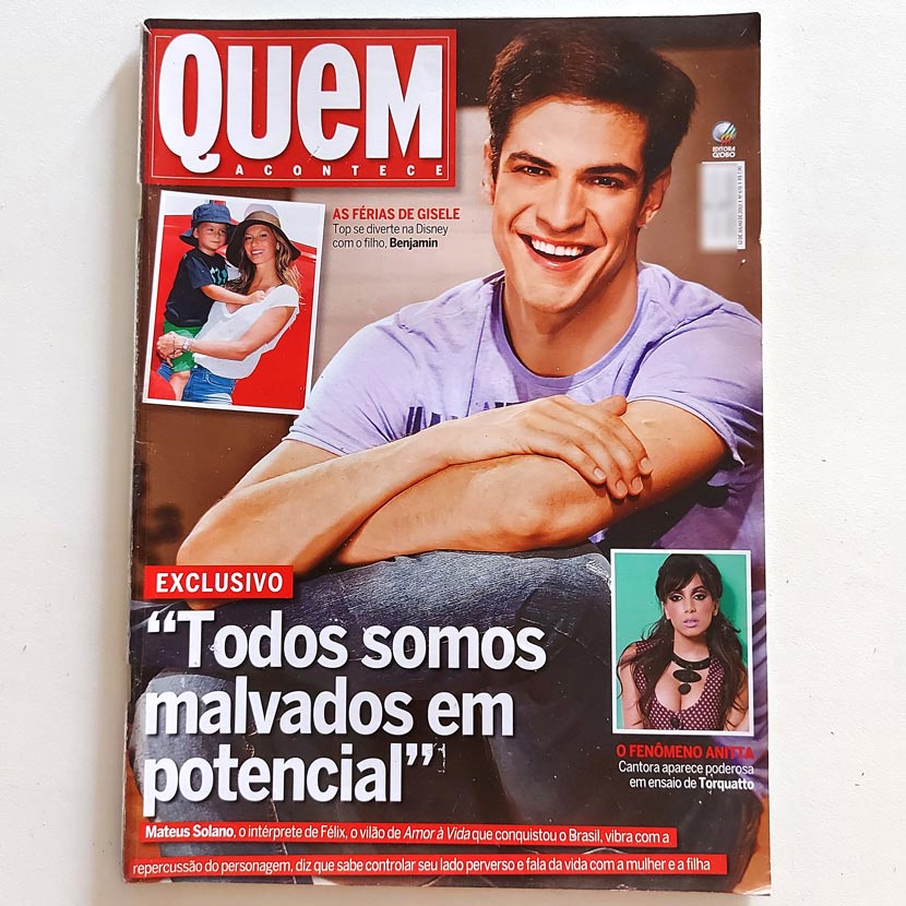 Revista Quem Acontece 12/07/2013 670 Mateus Solano Anitta Gisele Bündchen Daniella Helayel