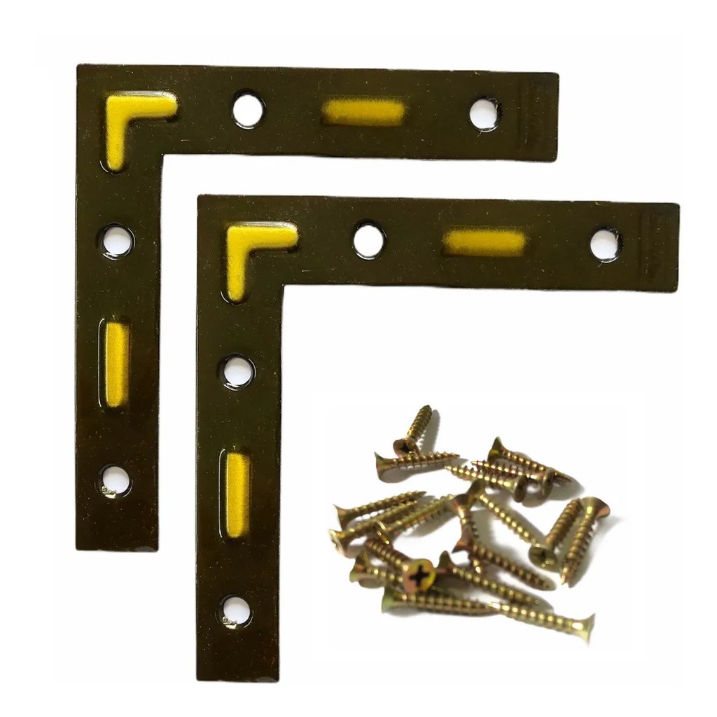 Kit Com 4 Cantoneira L Para Porta Janela Arremate Acabamento Jemae 100x100mm em Oferta na Shopee