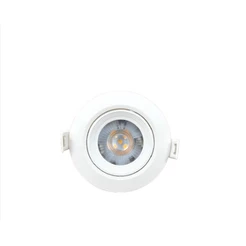 Spot Led 5W Bivolt Redondo Branco Direcionável - Branco Quente (3K) OU Branco Frio (6K).