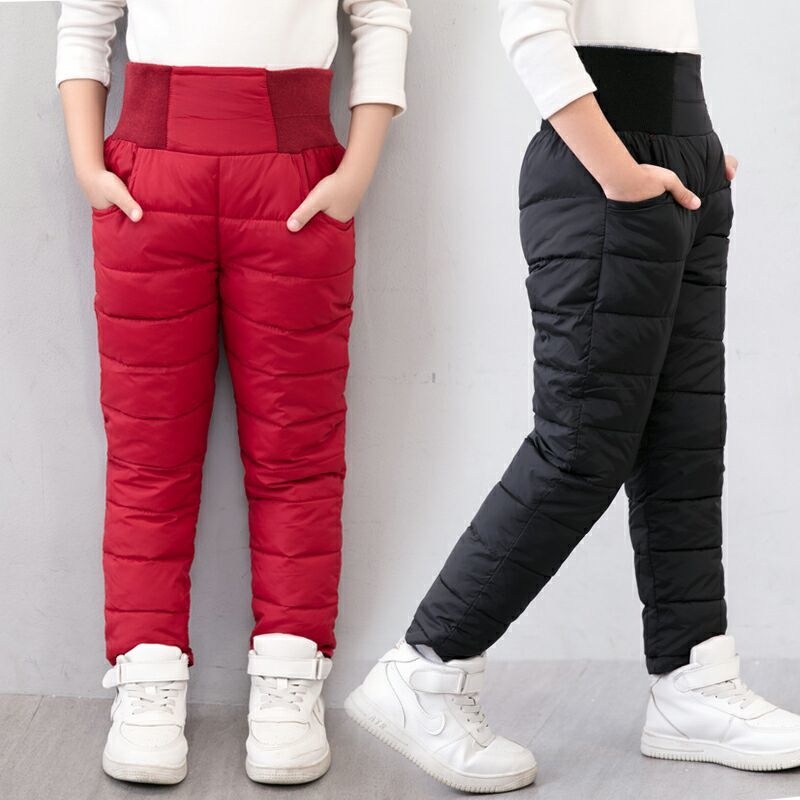 Calças Elásticas Acolchoadas À Prova D'água Para Crianças De Moda
