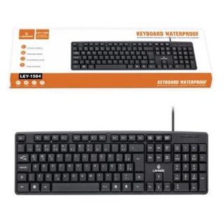 Teclado impermeável à prova d'água  P/ Computador Preto Básico C/ Fio Usb 【KAYM BLACK】 em Oferta na Shopee