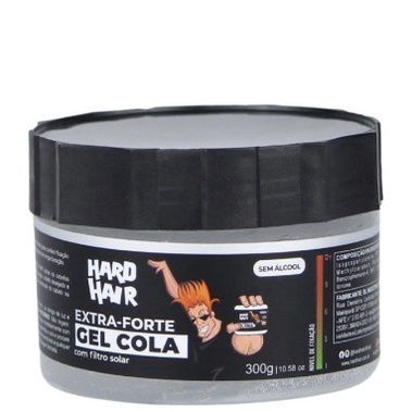 Gel Cola HARD HAIR Extra Forte com Filtro Solar ( 300g, 500G E 1K ) em Oferta na Shopee
