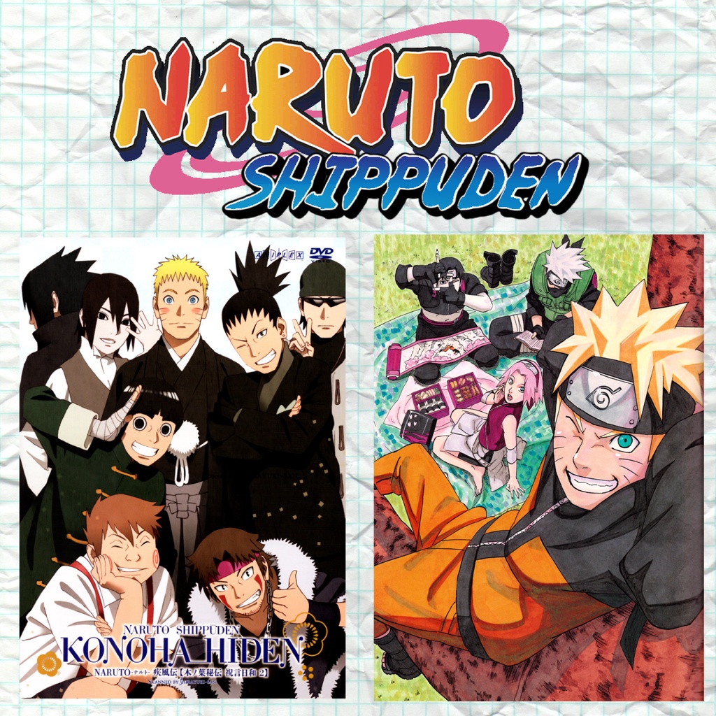 ♡ Poster Naruto Shippuden ♡ Anime Mangá ♡ A4 Adesivo Material Escolar Caderno Personalizado Papelaria Anime Mangá ♡