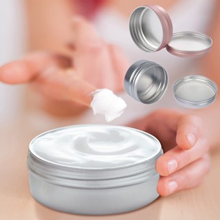 20 Peças 5g 10g 15g 30g 50g Frasco De Lata De Alumínio Rosa Dourada Vazio Tampa De Rosca Redondo Para Bálsamo Cosmético