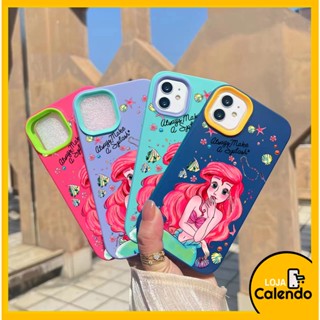 Linda Capinha com Novo Design de Princesa Sereia em Silicone Capa de Proteção Premium Adequada para iPhone - 14 Plus | 14 Pro/Pro Max | X/XR/XS Max | 11/12/13 Pro/ Pro Max