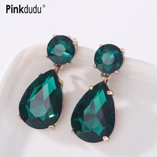 Brinco Feminino De Liga Em Formato De Gota Com Vidro Simples/Estilo/7 Cores/Jóias/Presentes PD593 em Oferta na Shopee