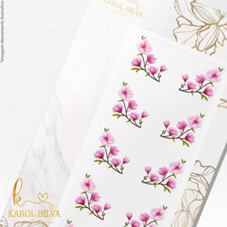 Adesivo de Unha 3D Ramo de Flor Modelo 1055