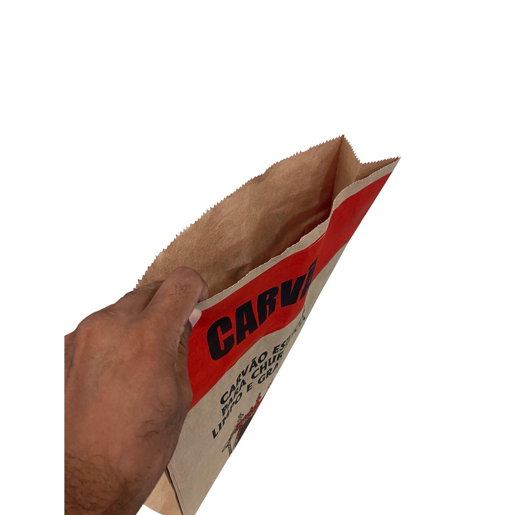 Embalagem Papel Para Carvão 4 kg (ARTE PADRAO)100 Un — imagem 2 de 2