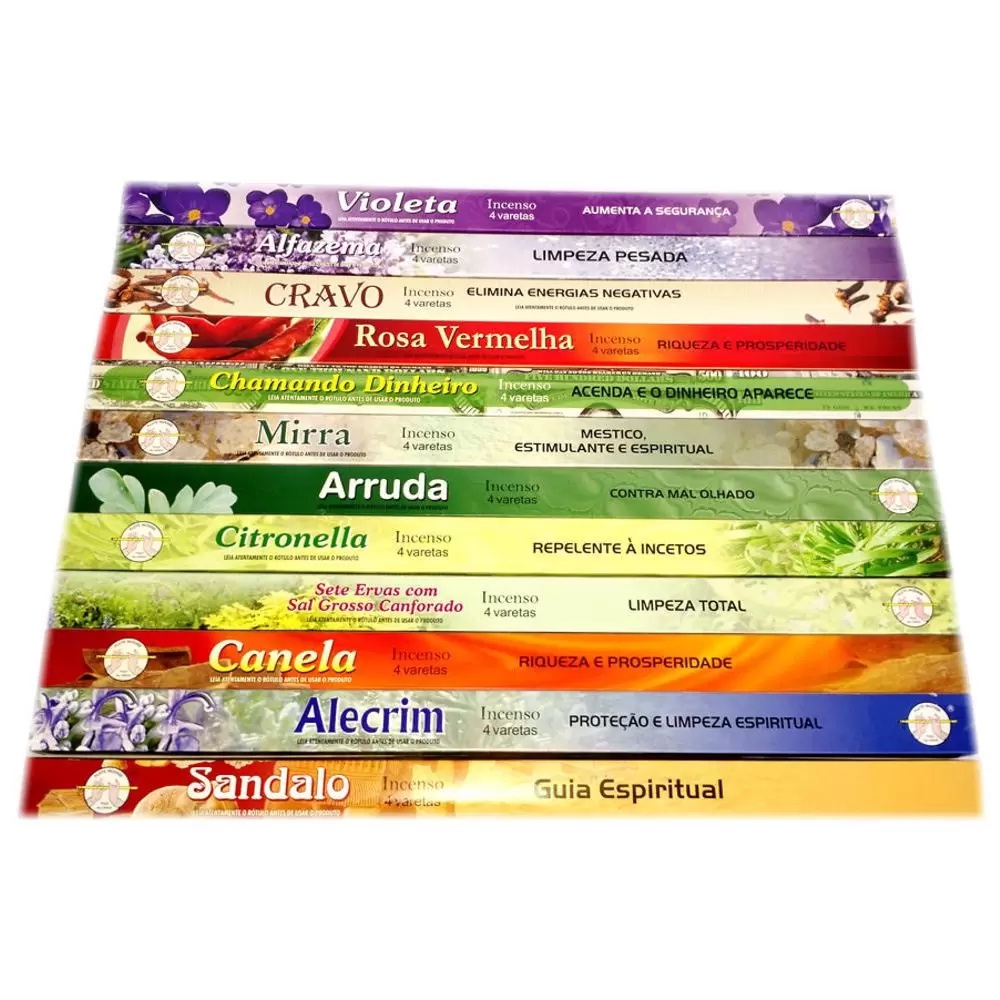 Incenso De Jardim Flute Caixa C/ 4 Varetas De 48cm Cada