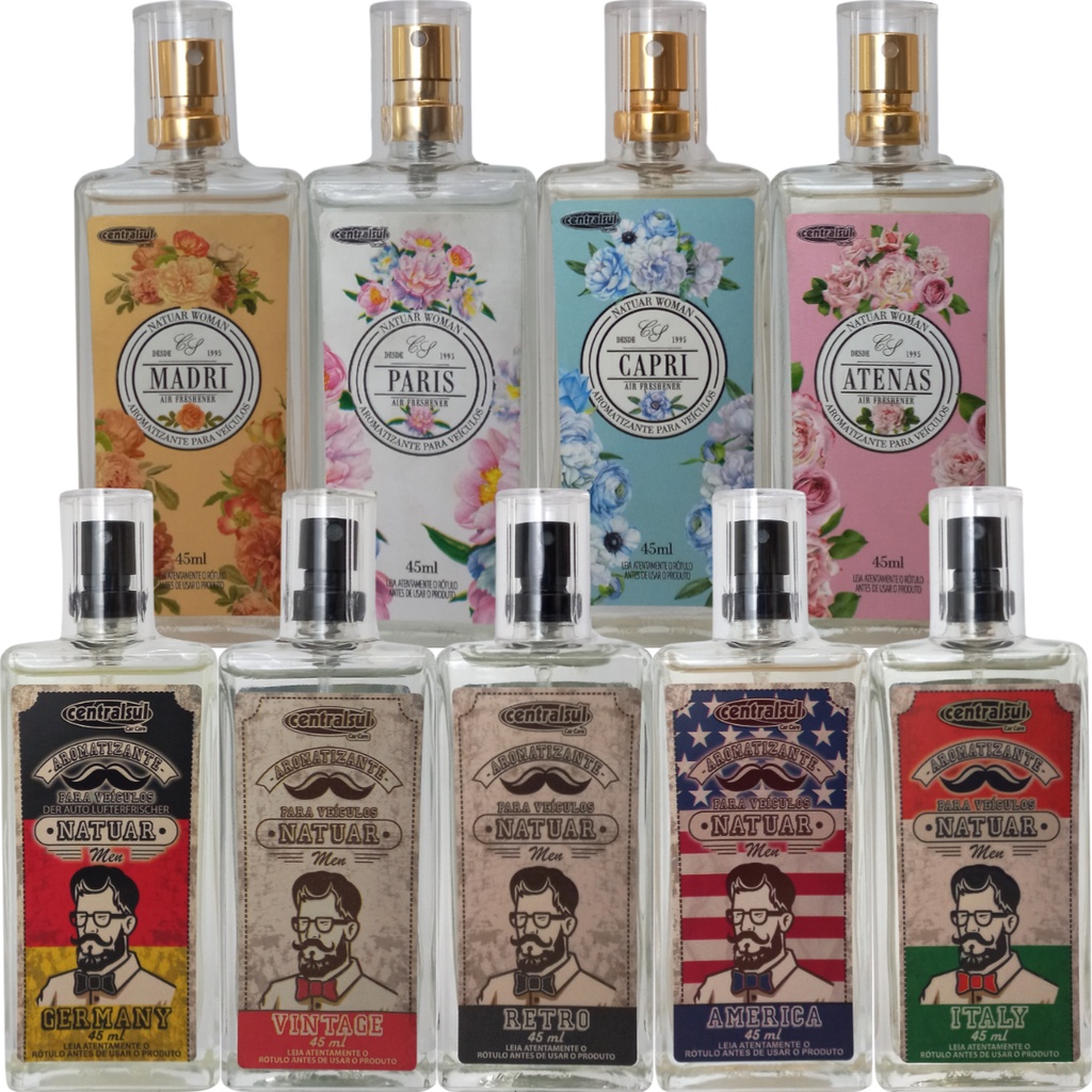 Aromatizante Veicular 45ml Várias Fragrâncias Central Sul em Oferta na Shopee