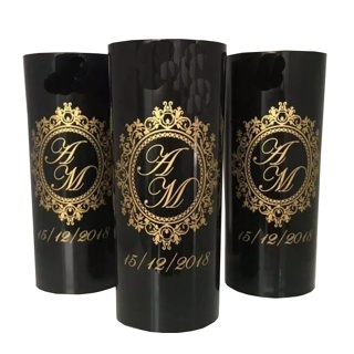 kit 100 Copos Pretos Longdrink 320ml Personalizados em Oferta na Shopee