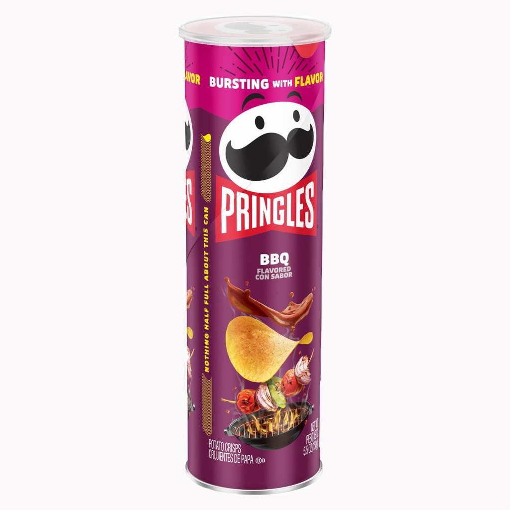 Batata Pringles Novo Sabor American Barbecue 158g- Pringles Batata - lanches