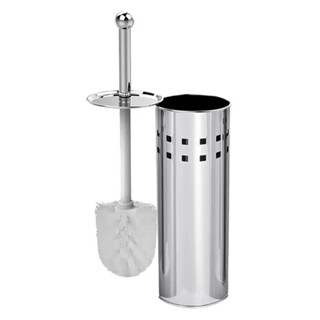 Escova Sanitária Vaso Limpeza Higienização Em Aço Inox C/ Suporte