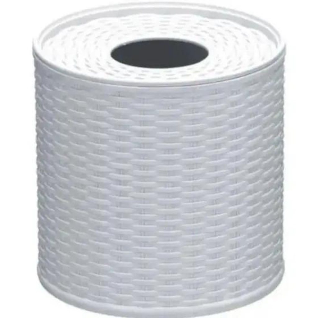 Porta Rolo Papel Higienico Redondo Branco Resistente E Compacto