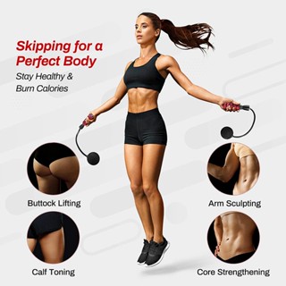 Corda De Pular Ginásio Com Pesos Esportivos Sem Fio Para Treino / Exercício