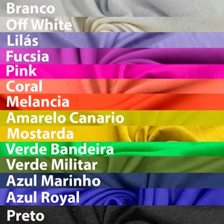 Tecido Viscose Cores Lisas - 1 METRO em Oferta na Shopee