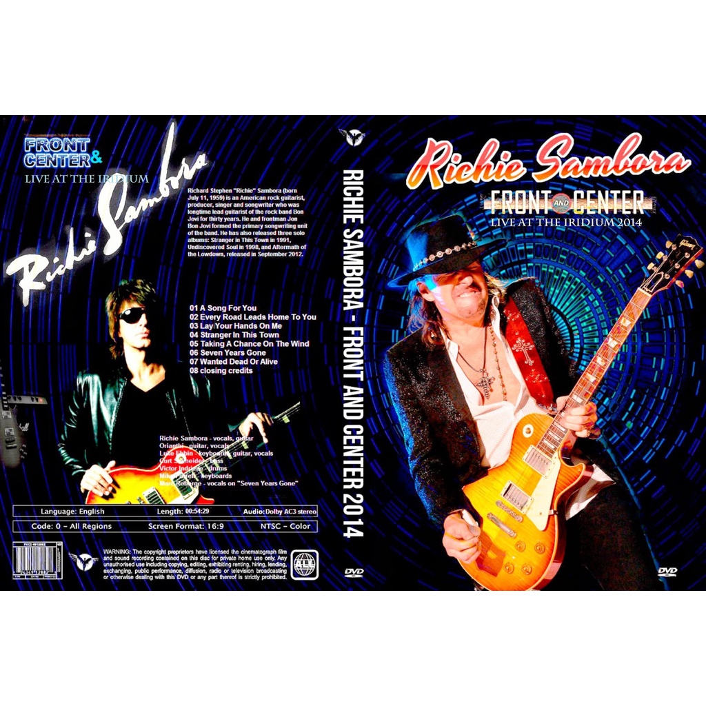 Richie Sambora guitarrista Bon Jovi 2 dvds rarissimos bootlegs