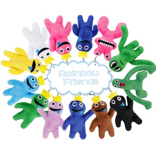 10cm Rainbow Friends Figura De Pelúcia Brinquedo Kawaii Papel Doll Blue Monster Brinquedos Suaves