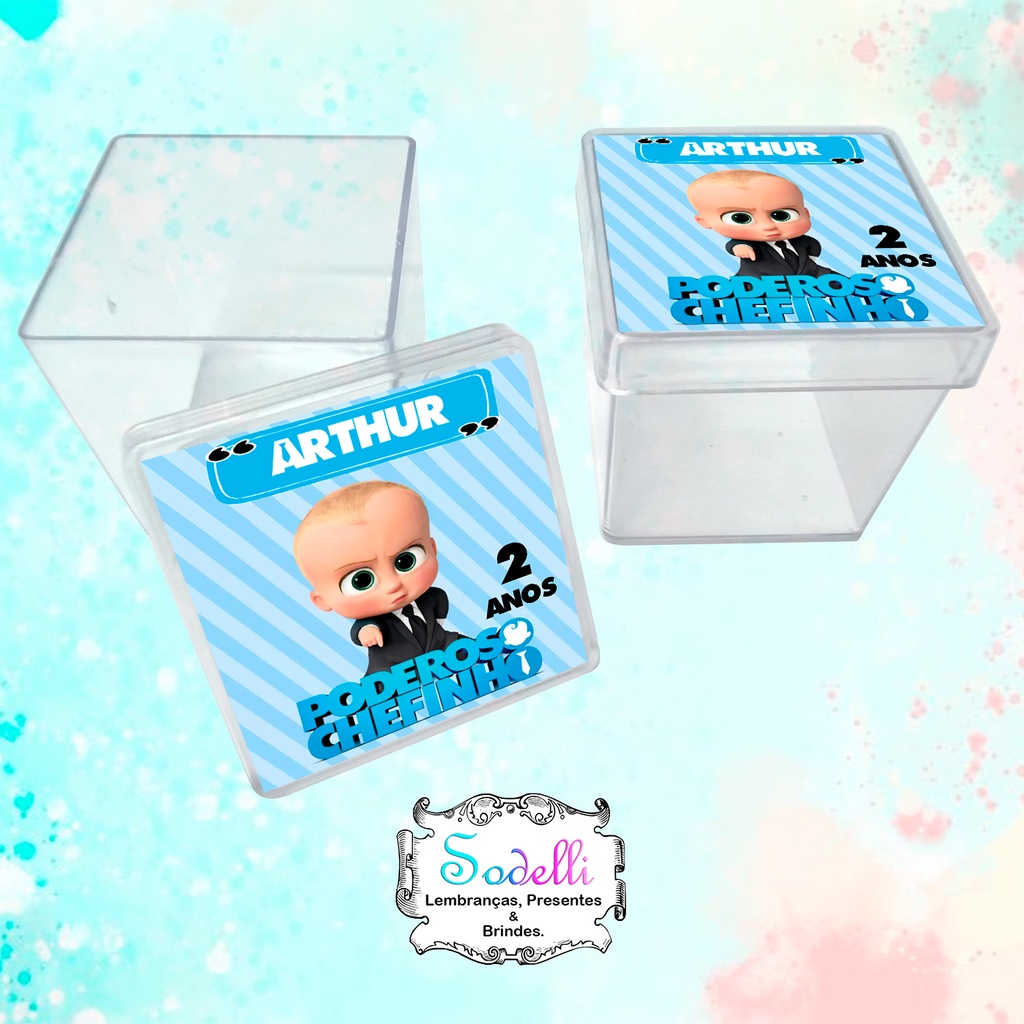 Lembrancinhas Poderoso Chefinho - 30 | 20 | 10 Caixinhas Acrílicas Personalizadas