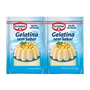 Gelatina Sem Sabor Incolor Dr Oetker 24 G