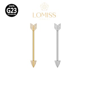 Piercing Transversal Flecha em Titânio PVD《Lomiss semijoias》 em Oferta na Shopee