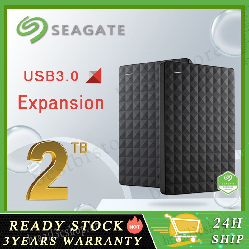 HDD 2.5 "Seagate Expansão 2tb Disco Rígido Hd externo USB 3.0 Portátil